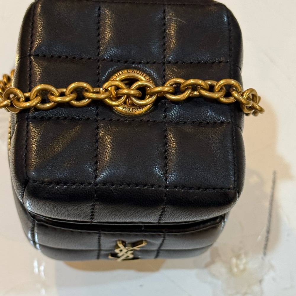 Saint Laurent Cassandre Metelasse Carre Mini Cube - Picture 6 of 8